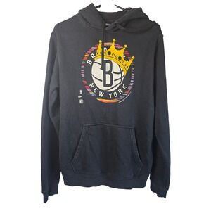 Nike Brooklyn Nets Biggie Smalls City Edition Hoodie Black Mens Medium NBA EUC